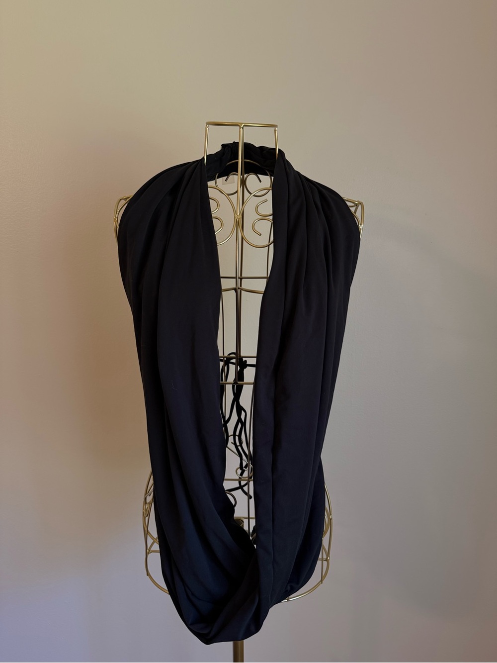 Black Draped halter top